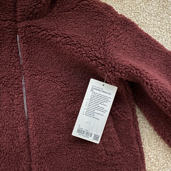 Lululemon Cinchable Fleece Zip Up - Picture 5 of 5